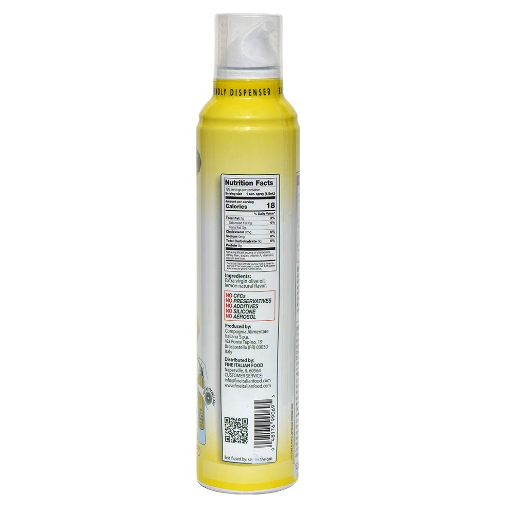 Mantova Spray 100% Extra Virgin Olive Oil Lemon 8 Ounce