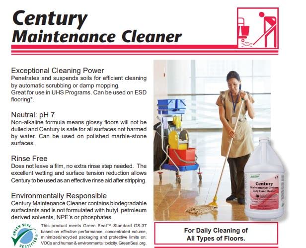 Multi-Clean Century Maintenance Daily Floor Cleaner, 1 Gal. (2 Units)