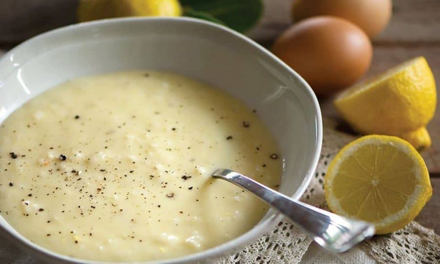 Athenian Foods Egg Lemon Chickn Soup with Rice | Avgolemono | All Natural 16oz Jar Greek Soup