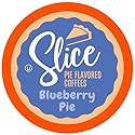 Slice Coffee Blueberry Flavored Coffee Pie for Keurig K Cup Brewers, Blueberry Pie, 40 Count