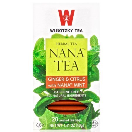 Wissotzky Tea Nana Tea Ginger & Citrus With Nana Mint 1.41 Oz. Pk Of 6.