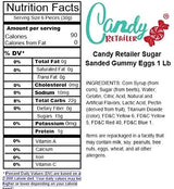 Candy Retailer Sugar Sanded Gummy Eggs 1 Lb