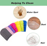 Cookiepapa 7-Piece Set of Reusable Dusting Brush Refills, Washable Microfiber Dusting Pads, Suitable for Home, Blinds, Cars, Pets, Furniture, Fans
