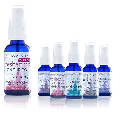 Expressive Scent 1oz Air Freshener Room Spray Odor Eliminator, Perfect for On The Go Travel and Home,Car,Bathroom,Kitchen,Office (5 Pack Variety)
