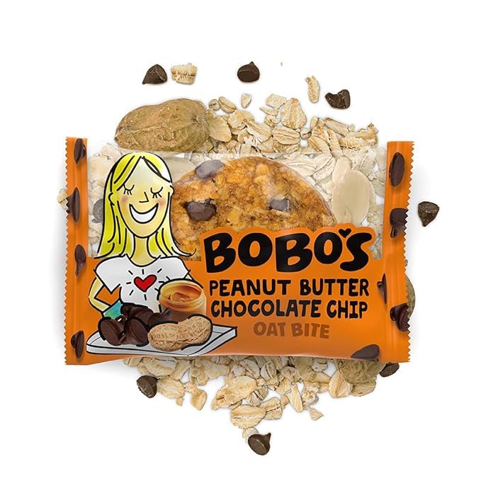 Bobo's Oat Bites Chocolate Chip Variety - Chocolate Chip & Peanut Butter Chocolate Chip, Plant Based, Non-GMO, Gluten Free Breakfast Bars, Healthy