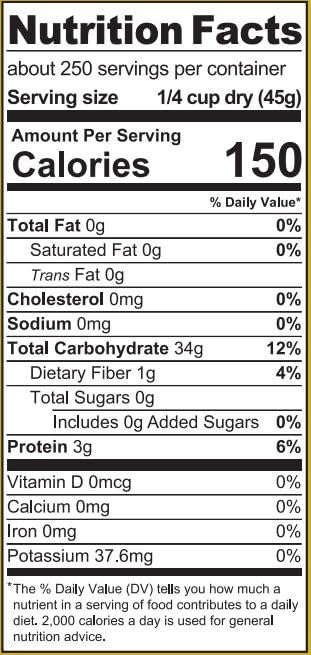 Ralston Family Farms, Golden Rice 25 lb Pail, American Grown, Non-GMO, Naturally Gluten Free,