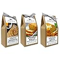 Rabbit Creek Beer Bread Mix Variety Pack of 3 - Cheesy Jalapeno, Cheddar Bacon & Cheesy Garlic Beer Bread Mix