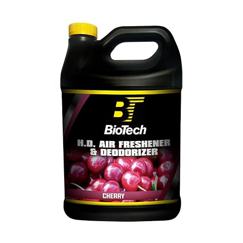BioTech Air Freshener Cherry Scent, Contains no harmful solvents and safe for use on any environment, Controls smoke cigarette, mildew, pet and food