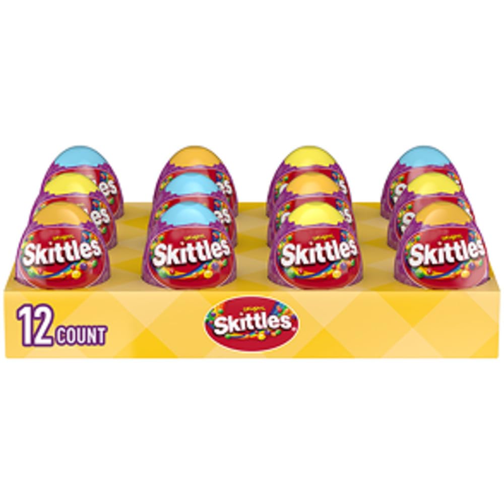 SKITTLES Original Easter Candy, 1.6 oz Easter Basket Gummy Candy (Pack of 12)