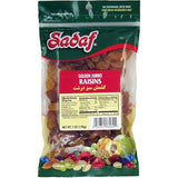 Sadaf Golden Jumbo Raisins - Golden Sultanas for Cooking and Food Flavoring - Middle Eastern Cuisine - Nutritious Snack - 7 Oz Resealable Bag