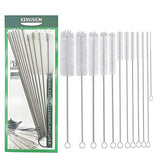 KINGSEM 12 PCS Straw Cleaner Brush kit with 2mm-25mm /6.5-10 INCH for Tube and Pipe.Tumbler, Sippy Cup, Bottle with Straw,Hummingbird feeders