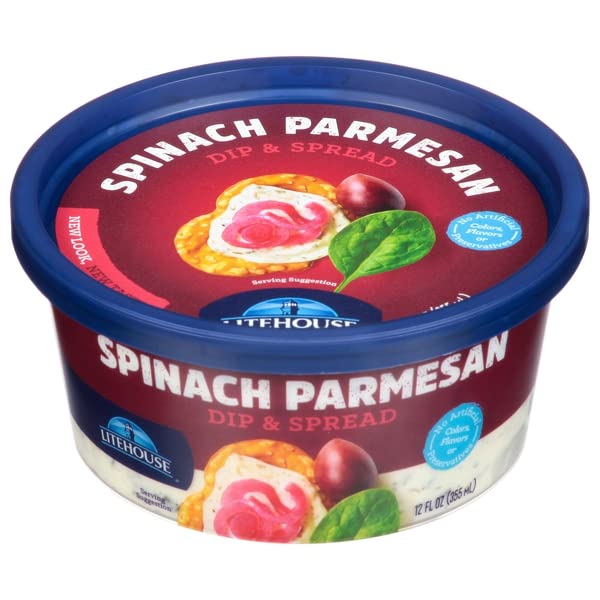 Litehouse, Dip & Spread Spinach Parmesan, 12 Fl Oz