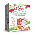 Sonic Singles To Go Limeade Variety Pack, Watertok Powdered Drink Mix, Includes 3 Flavors, Limeade, Cherry and Strawberry 1 Box (40 Servings)