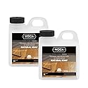 WOCA Denmark Natural Soap Bundle - 2x(1L) -Concentrated Cleaner for Oil-Treated Hardwood Floors, Furniture, Millwork, Cutting Boards, and Countertops.