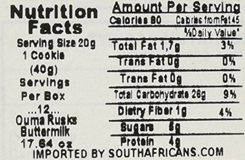 Ouma Buttermilk Rusks 500g (2 Pack)