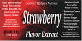 Strawberry Flavor Extract Organic 2 oz - Water Soluble, Sugar Free Flavor Drops for Drinks, Baking, Ice Cream, Water Flavoring, Natural Food Grade