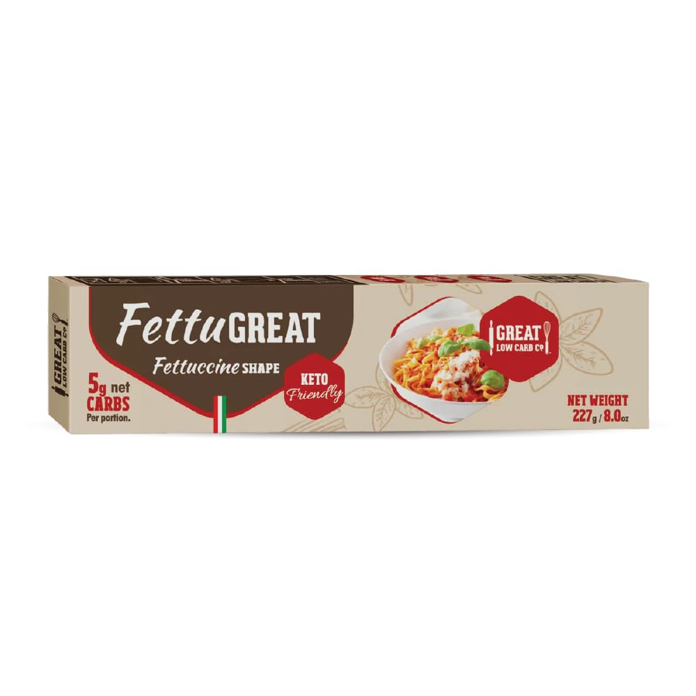4 Pack Assortment Low Carb Pasta, Fettuccine, Rotini, Penne, and Elbows, Great Low Carb Bread Company