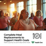 Health One Chocolate Meal Replacement Powder | High Protein with 20G Whey & 5G Fiber | GLP-1 Booster | Best for Lean Shakes for Weight Loss in Women