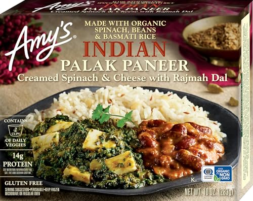 Amy's Indian Palak Paneer Microwave Meals 10 Oz