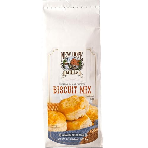 Biscuit Mix by New Hope Mills: Wholesome Biscuits Made with Non-GMO Ingredients! - 24 oz (1.5 lbs)