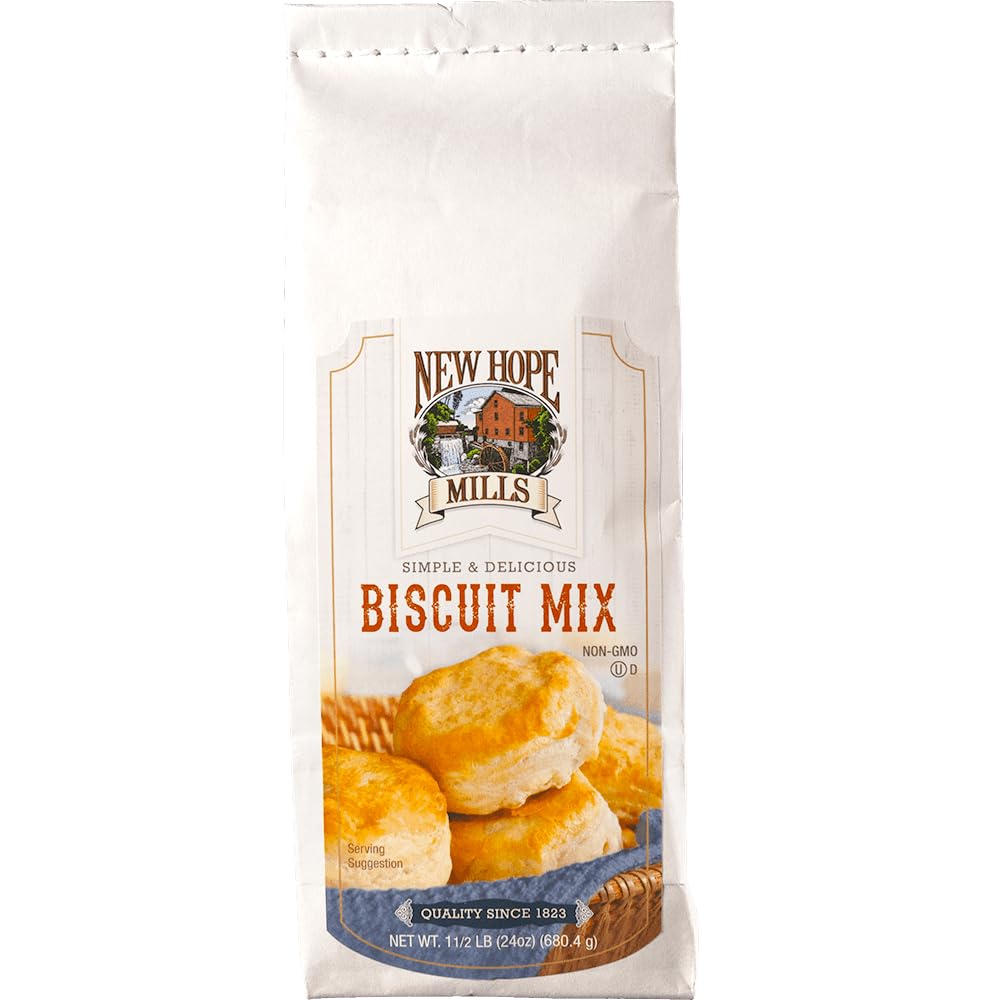 Biscuit Mix by New Hope Mills: Wholesome Biscuits Made with Non-GMO Ingredients! - 24 oz (1.5 lbs)