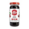 Just Spread 100% Fruit Preserve | Made with Real Fruit Pieces & Only 4 Ingredients | Gluten Free, Vegan, Non GMO, No Added Sugar | 10oz Jar (Cherry)
