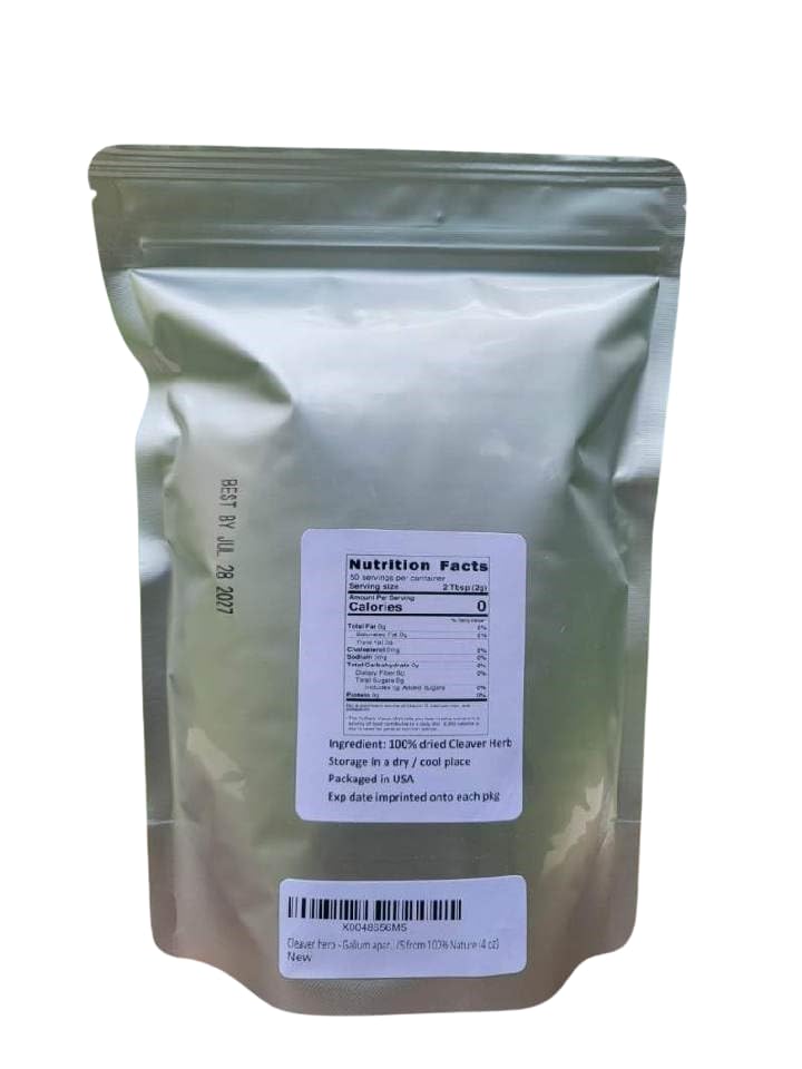 Cleavers herb - Galium aparine Dried Leaf C/S from 100% Nature (4 oz)