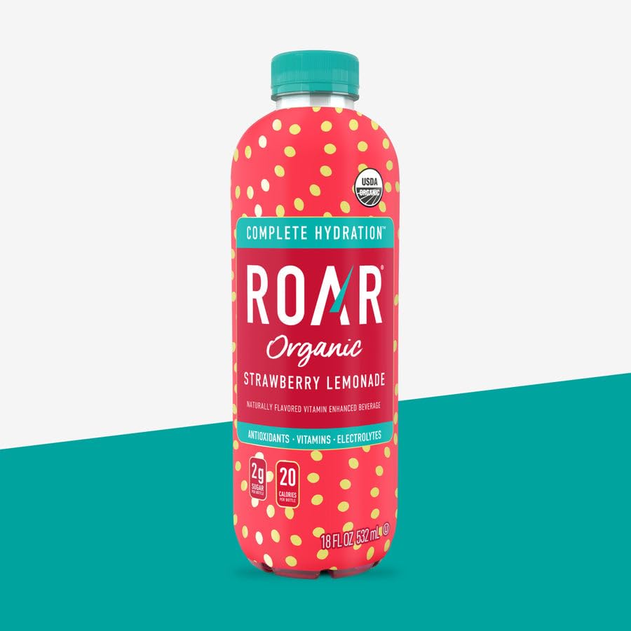 Roar Organic Strawberry Lemonade, 532 ML
