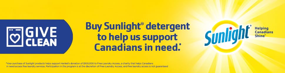 Sunlight Liquid Laundry Detergent Morning Lemon Fresh (100 loads, 4.0L)