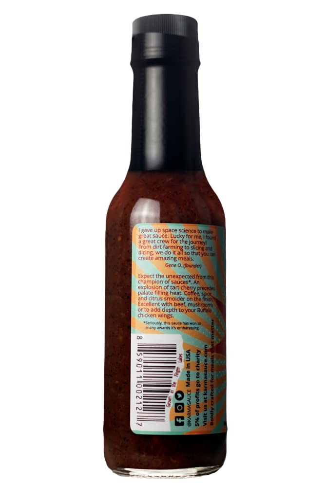 Cherry Bomb | Extra Hot Habanero And Sour Cherry Fusion | 12 Time Award Winner | No Preservatives, Vegan, Extract-Free, Paleo / Keto Friendly | Made