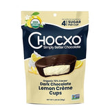 Chocxo Organic Dark Chocolate Lemon Creme Cups, 3.45 OZ