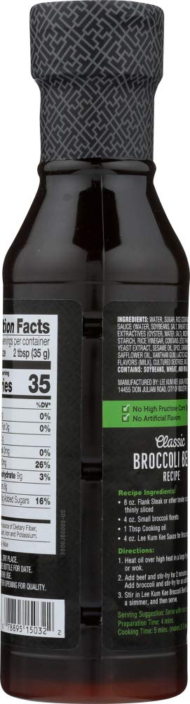 LEE KUM KEE Beef Broccoli Sauce, 14.7 oz ( pack of 6)
