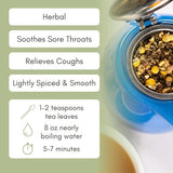 Organic Throat Clarity Loose Leaf Tea - 2oz Bag (Approx. 30 Servings) | Full Leaf Tea Co.