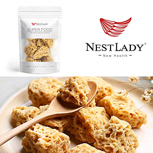 NESTLADY Natural Honey Comb Rock Sugar, 100% Natural, ???, Used in Sweet Desserts, Soups, and Cakes, Good For Health | Net weight: 100g (3.53oz)