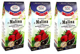 Malwa Herbata Susz Owocowy- Malina (Dried Fruit-Raspberry), Poland, Pack of 3, 100 g/3.5 oz