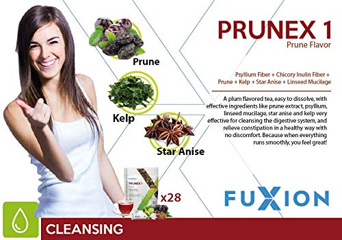 FuXion | Prunex 1 Detox Tea | Colon Cleanse Tea | Bloating Relief and Weight Loss | Helps Promote Digestive Flow | Promotes a Feeling of Lightness |
