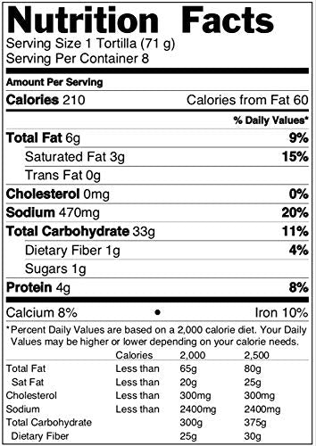 La Real, Flour Tortilla, 10 in, 17.5 oz