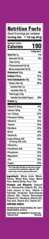 LoveSome Raisin Bran, 18.7 Ounce (Pack of 12)