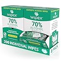 Wipex 70% Isopropyl Alcohol Wipes Individually Wrapped Sachets, Large Electronic wipes in Dispensing Box, Alcohol Prep Wipes, Screen Wipes & Tech