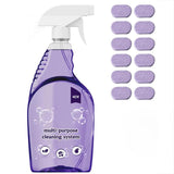 BEEKEVOR Multi-Purpose Cleaning System with Spray Bottle and Concentrated Tablets, All-Purpose Cleaner for Kitchen, Bathroom, Oven, Grill