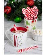 Peppermint Edible Candy Cane Spoons, 24 Count, 6 Boxes of 4 Spoons Each, Holiday Drink Stirrers, Stocking Stuffers