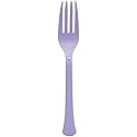 Lavender Plastic Heavy Weight Forks (50 Count) - Premium Disposable Plastic Cutlery, Perfect for Home Use and All Kinds of Occasions