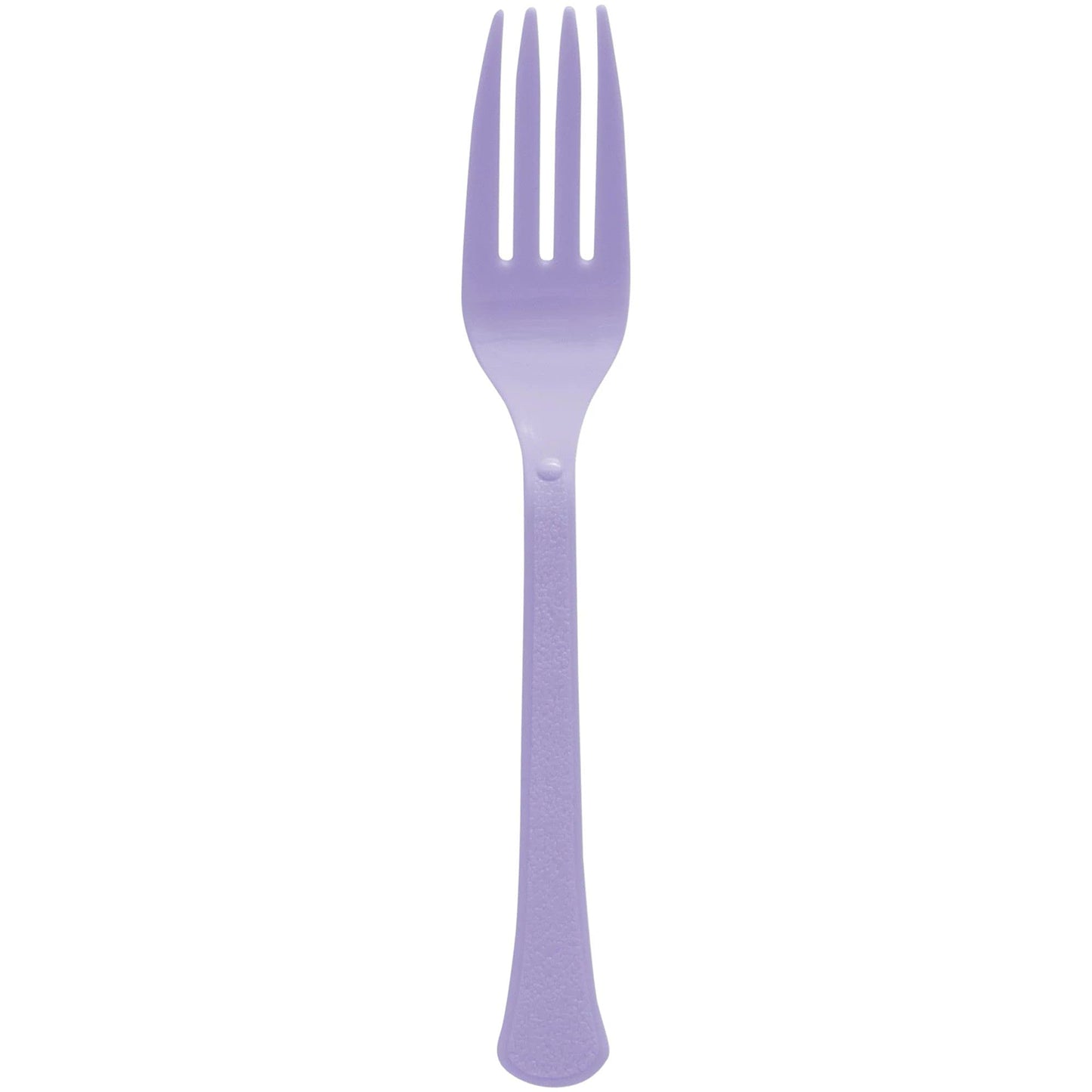 Lavender Plastic Heavy Weight Forks (50 Count) - Premium Disposable Plastic Cutlery, Perfect for Home Use and All Kinds of Occasions