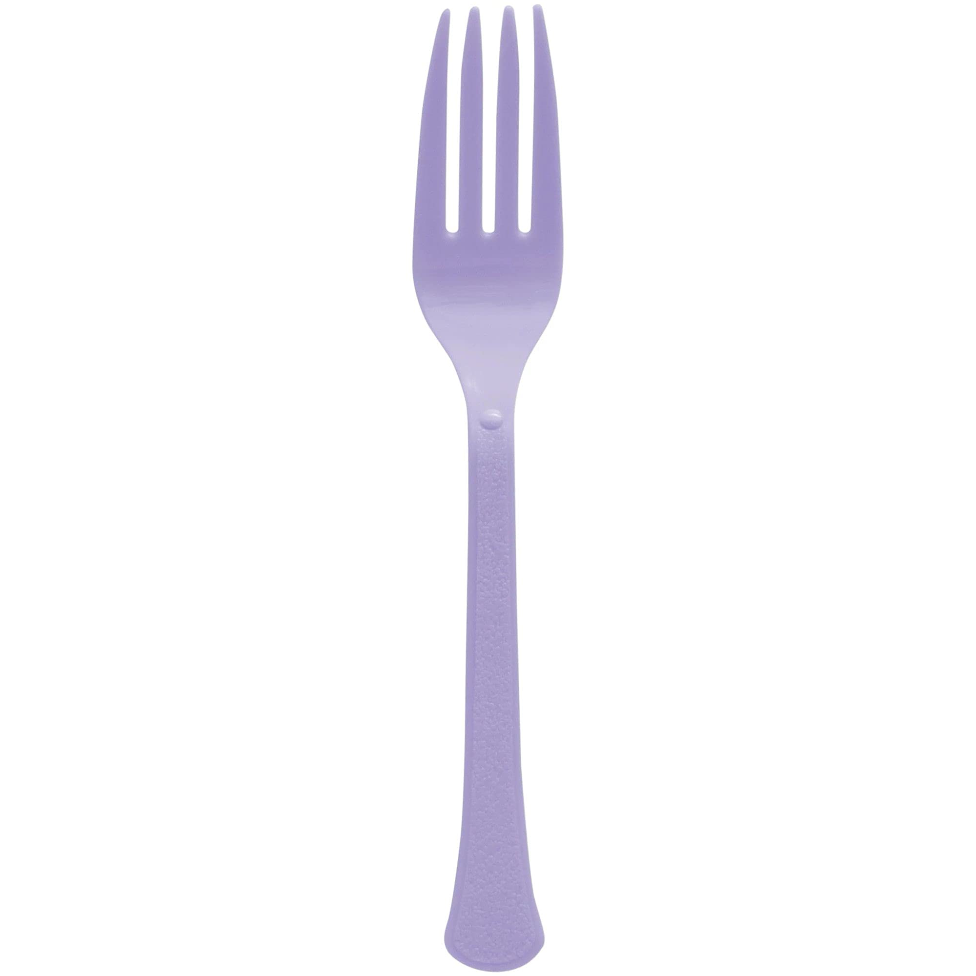 Lavender Plastic Heavy Weight Forks (50 Count) - Premium Disposable Plastic Cutlery, Perfect for Home Use and All Kinds of Occasions