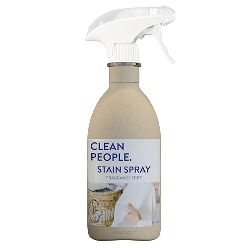 Clean People Stain Remover Spray - Natural Plant & Mineral-Based Ingredients - Non-Toxic Laundry Spot Treatment for Food, Pet & Baby Stains - Boosted