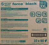 Sempermed SemperForce Black Nitrile Powder Free Exam Medical Gloves, Large (10 Boxes: 1000 Case)