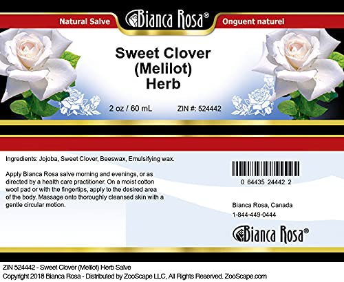 Bianca Rosa Sweet Clover (Melilot) Herb Salve (2 oz, ZIN: 524442) - 2 Pack