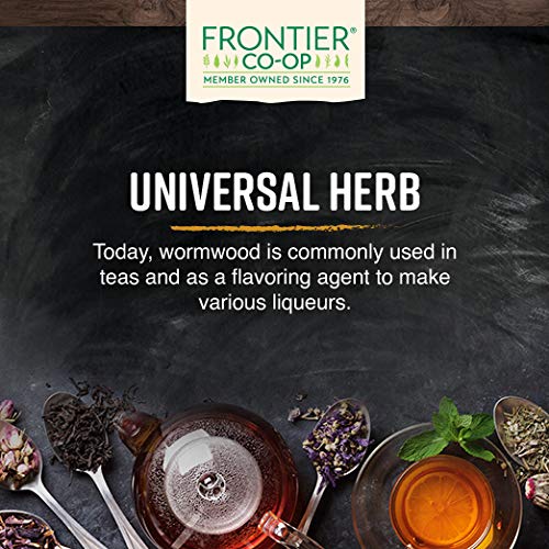 Frontier Co-op Wormwood Herb Bulk Bag, Cut & Sifted, Wormwood Tea and Herbal Uses, Kosher | 16 Ounce (Pack of 1)