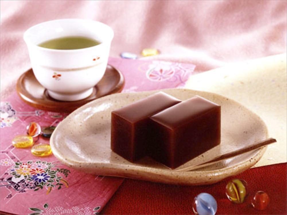 (Set of 3) Warakuno Sato Mini Yokan 4 pieces, 3 types: Neri (58g x 4), Ogura (58g x 4), Matcha Green Tea (57g x 4) - Total 12 pieces - Traditional