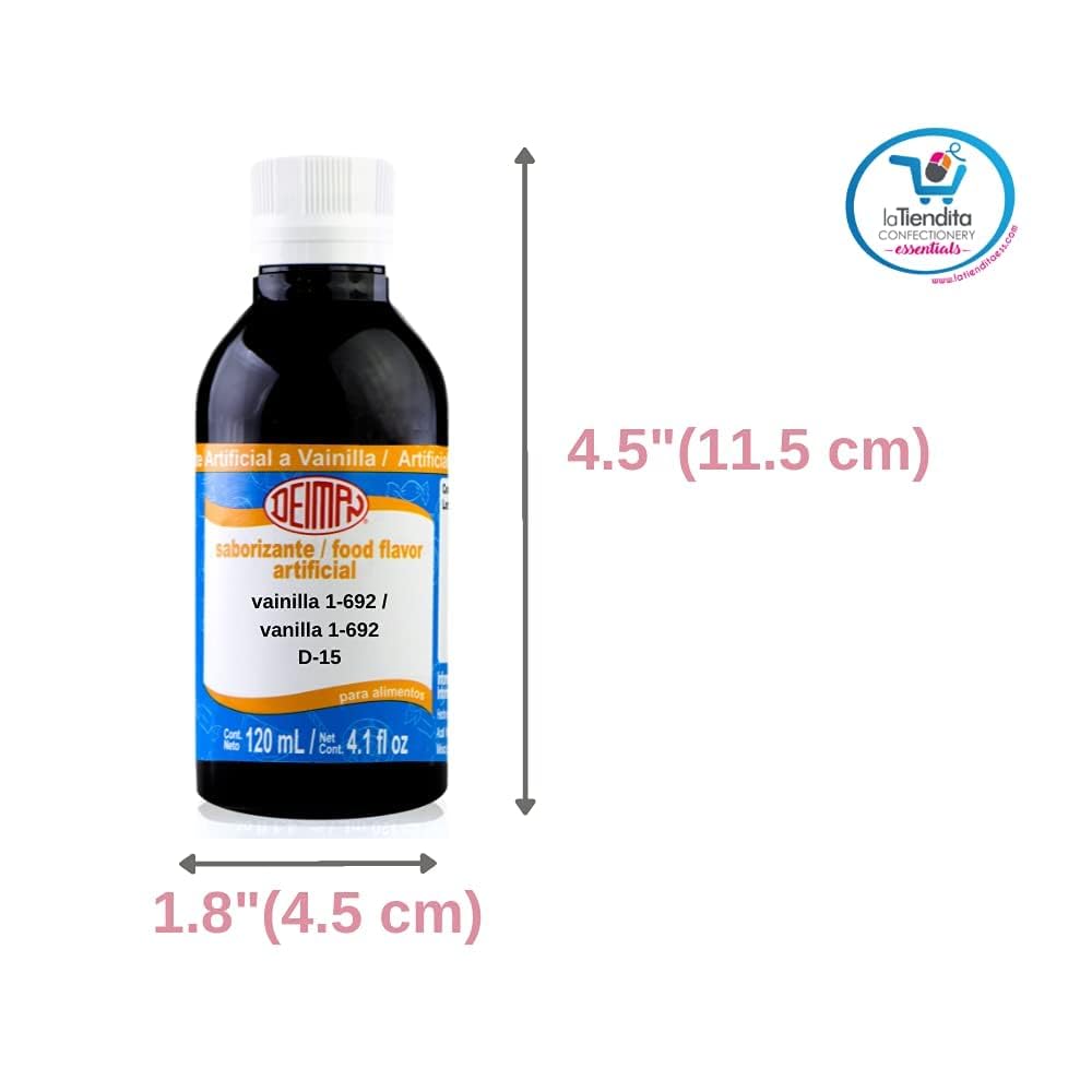 Deiman Artificial Food Flavoring Vanilla Concentrate 1-692 D-15 (4 fl.oz.)
